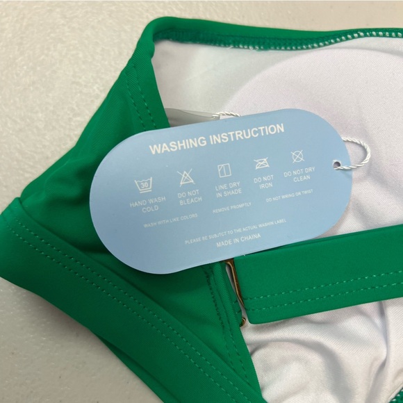 Hilinker Green Bikini Sets for Women Two Piece Swimsuit Size S - Picture 8 of 11